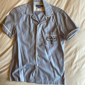 Zara Mens camp collar casual button down